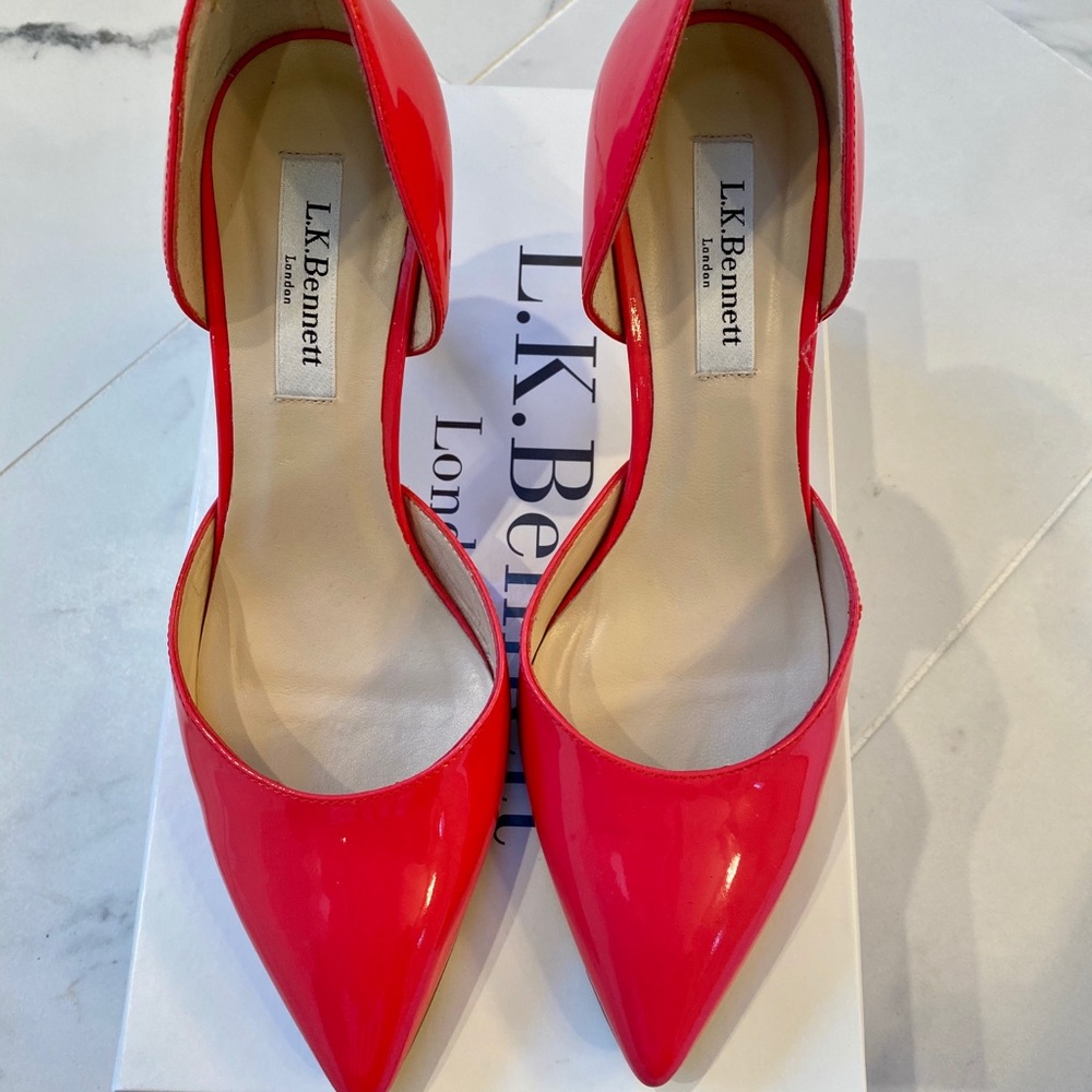 L.K. Bennett Flossie Patent Pump 37